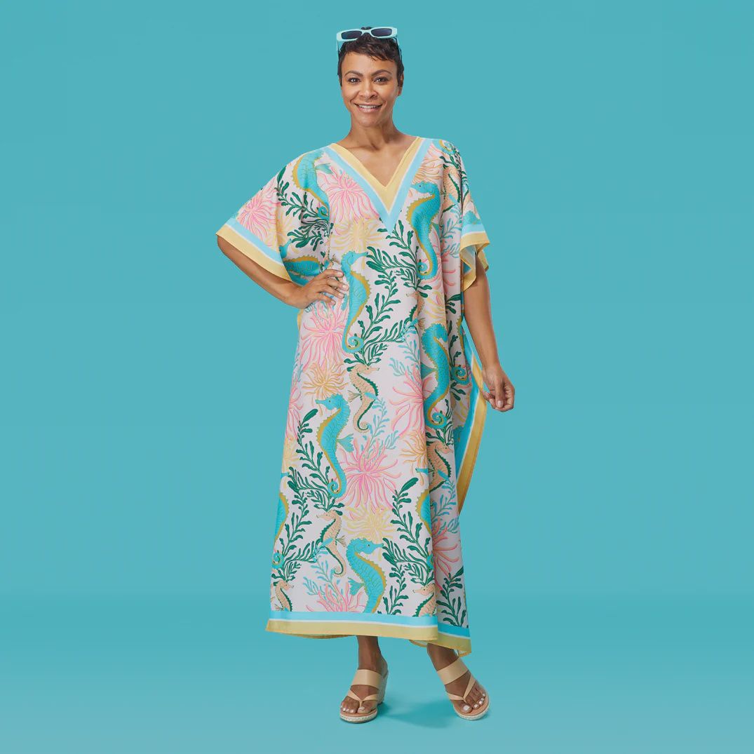 Werkshoppe Kaftan, Pattern: Seahorses