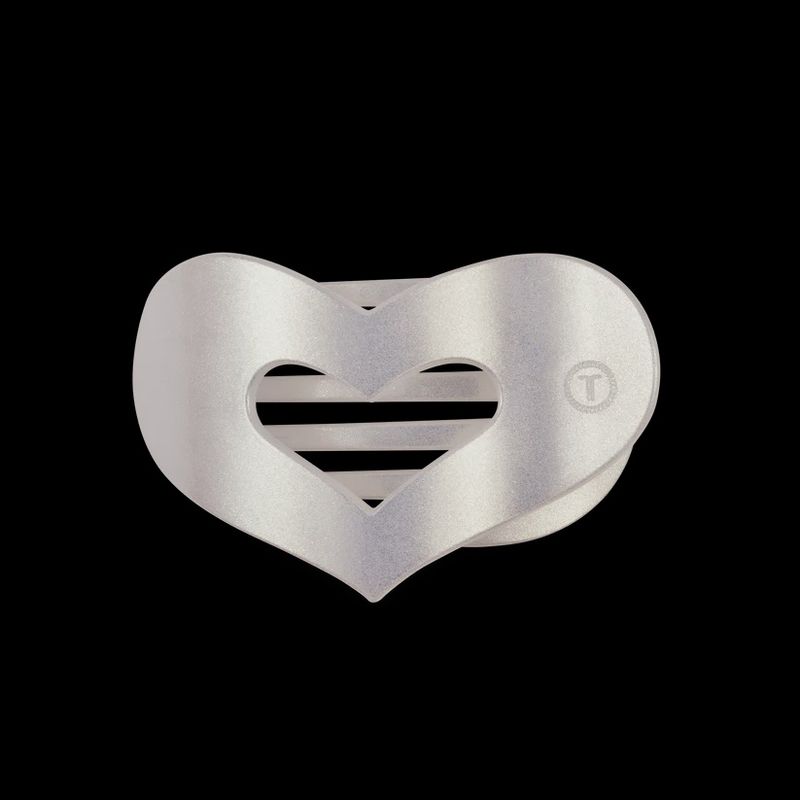 Teleties Mother of Pearl Heart Clip