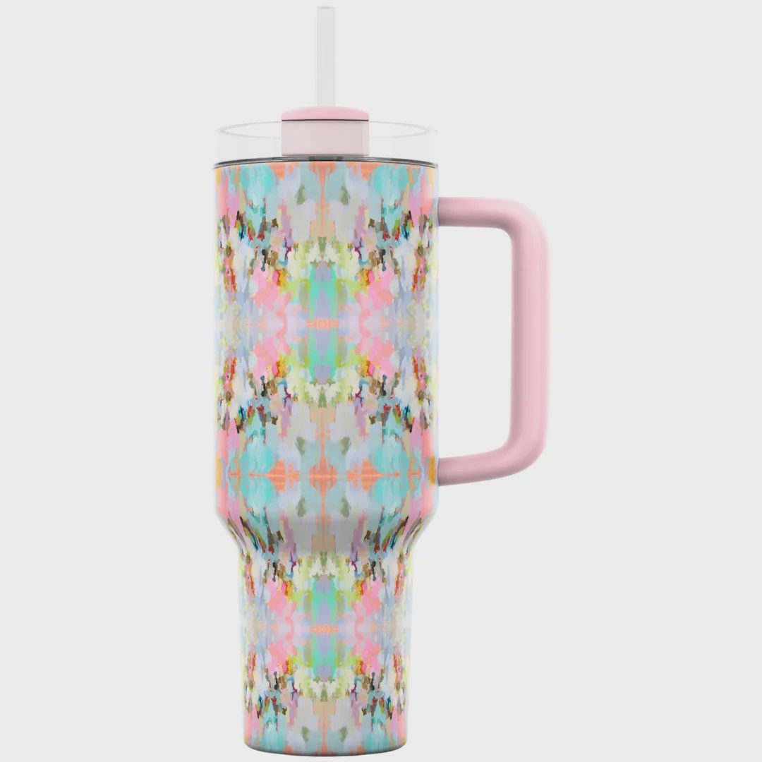 Laura Park 40 oz Travel Tumbler, Pattern: Brooks Ave