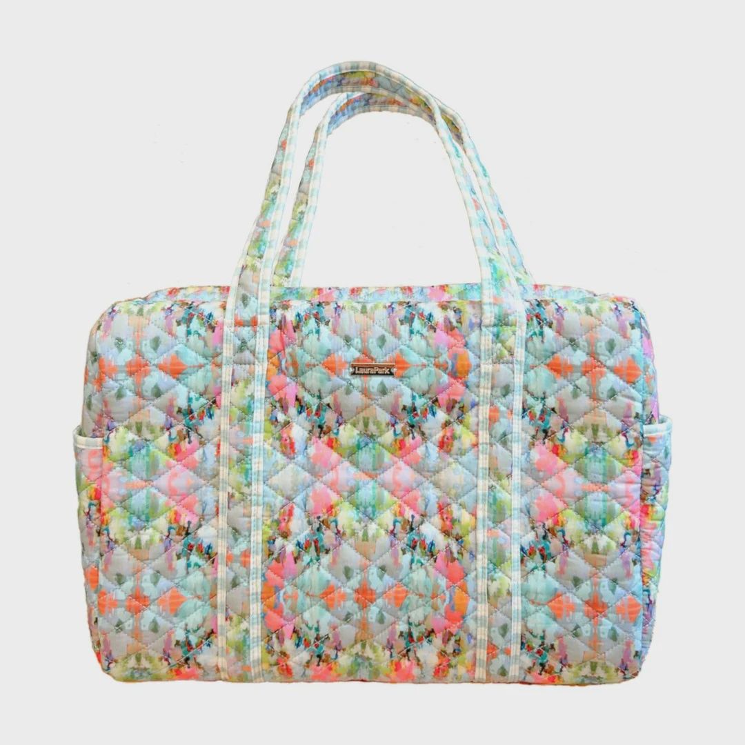 Laura Park Travel Duffle Bag, Pattern: Brooks Avenue