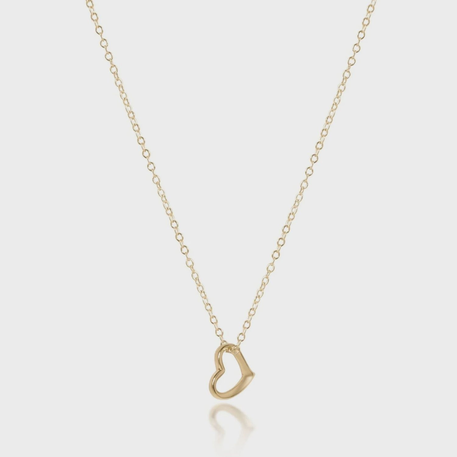 Enewton - 16&quot; Gold Small Love Charm Necklace