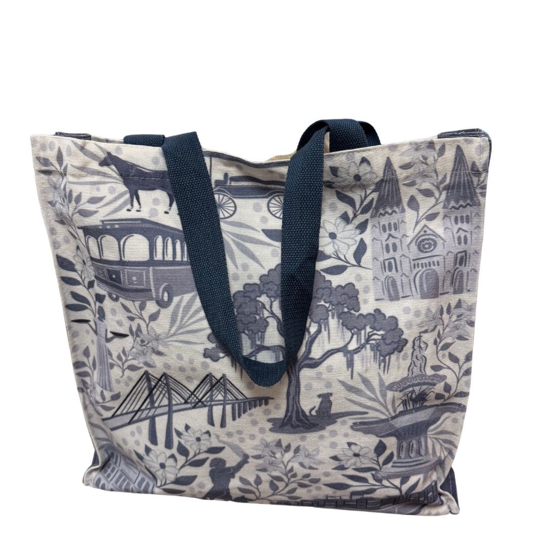 Exclusive Julia McGahee Savannah Icon Blue Tote