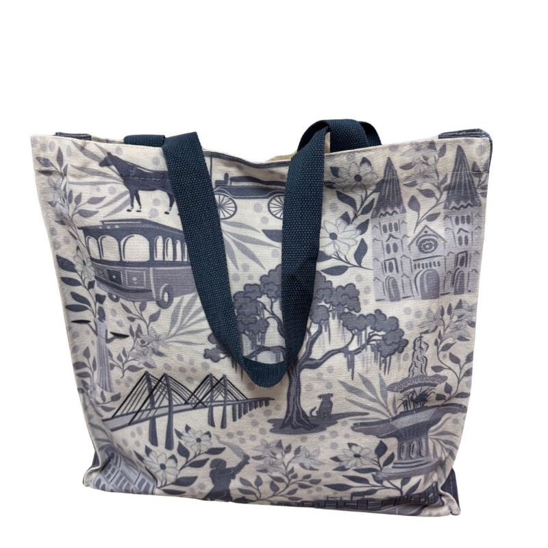 Exclusive Julia McGahee Savannah Icon Blue Tote