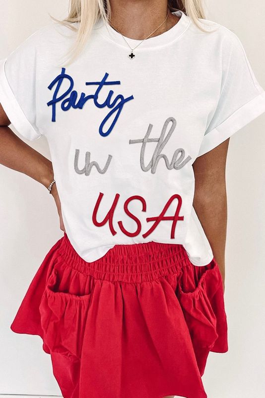 Party In The USA White TShirt