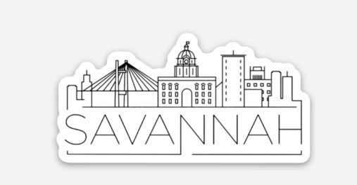 Polka Dots Custom Stickers, Style: Savannah Skyline