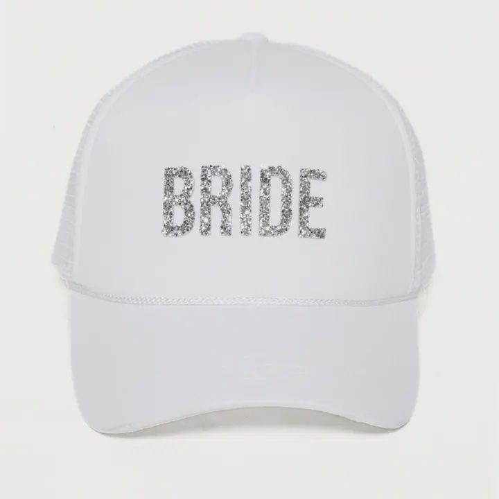 Bride Rhinestone Patch Trucker Hat