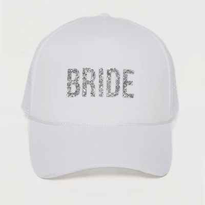 Bride Rhinestone Patch Trucker Hat