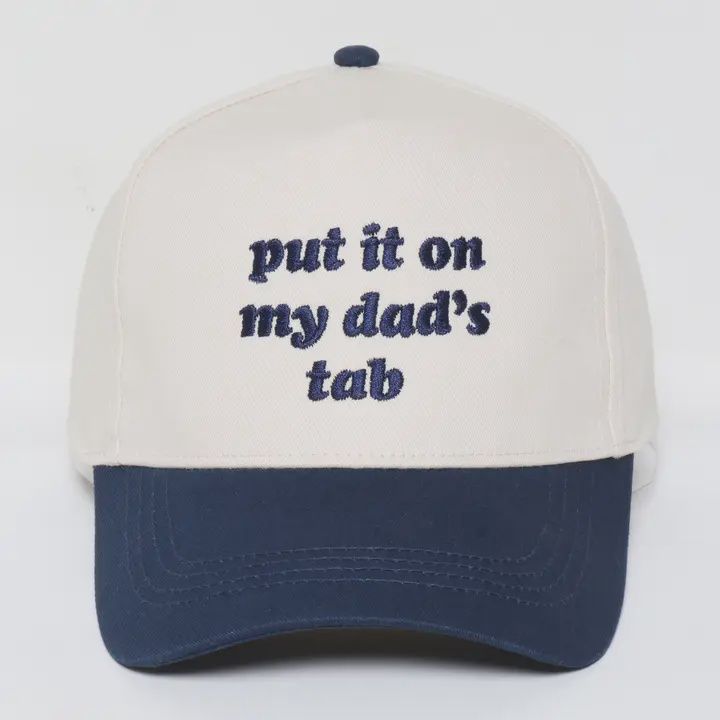 Embroidered Dad&#39;s Tab Hat