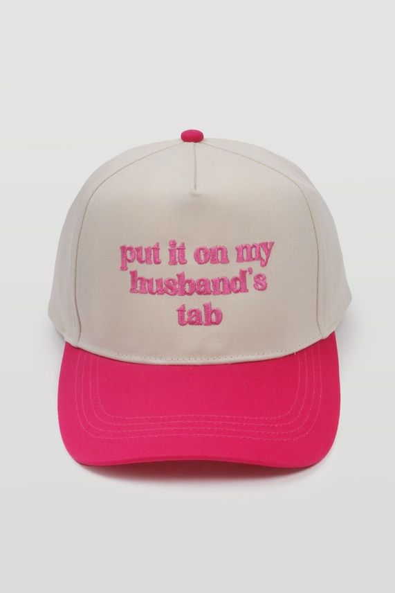 Embroidered Husband&#39;s Tab Hat