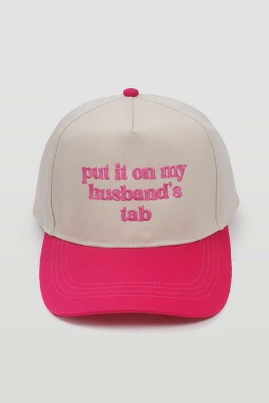 Embroidered Husband&#39;s Tab Hat