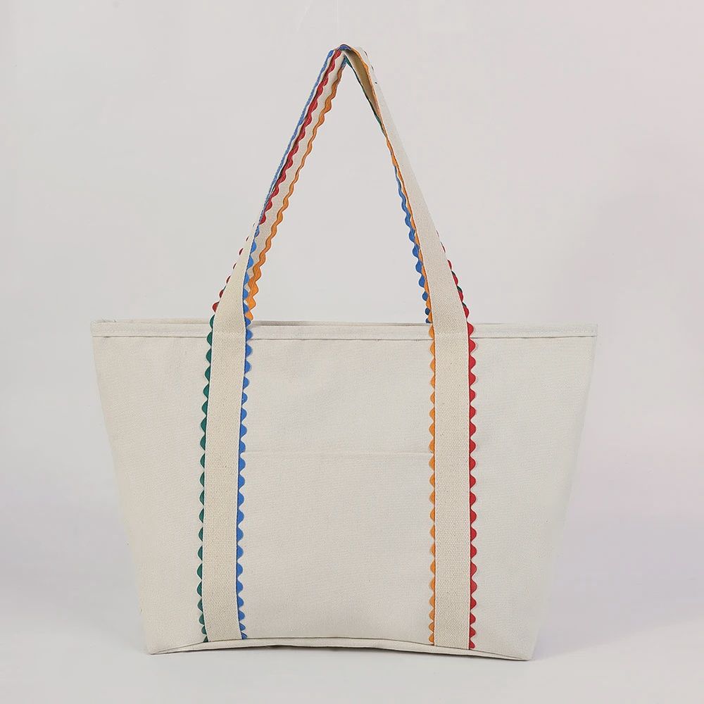 Ric Rac Lined Canvas Tote