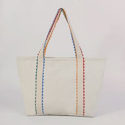 Ric Rac Lined Canvas Tote