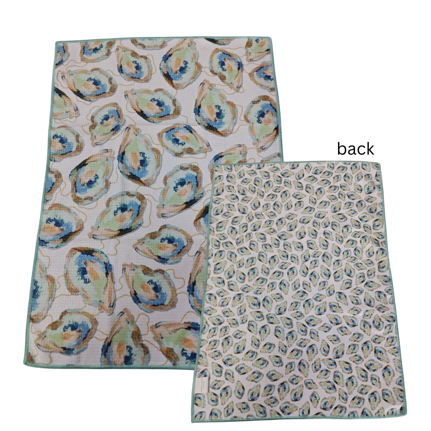 Polka Dots Custom Tea Towels, type: Oyster Waffle
