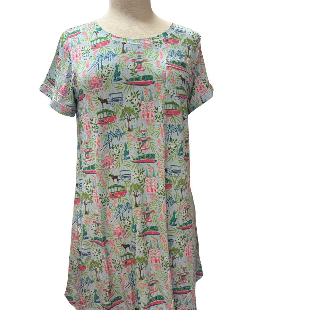 Savannah Print PJ Shirt
