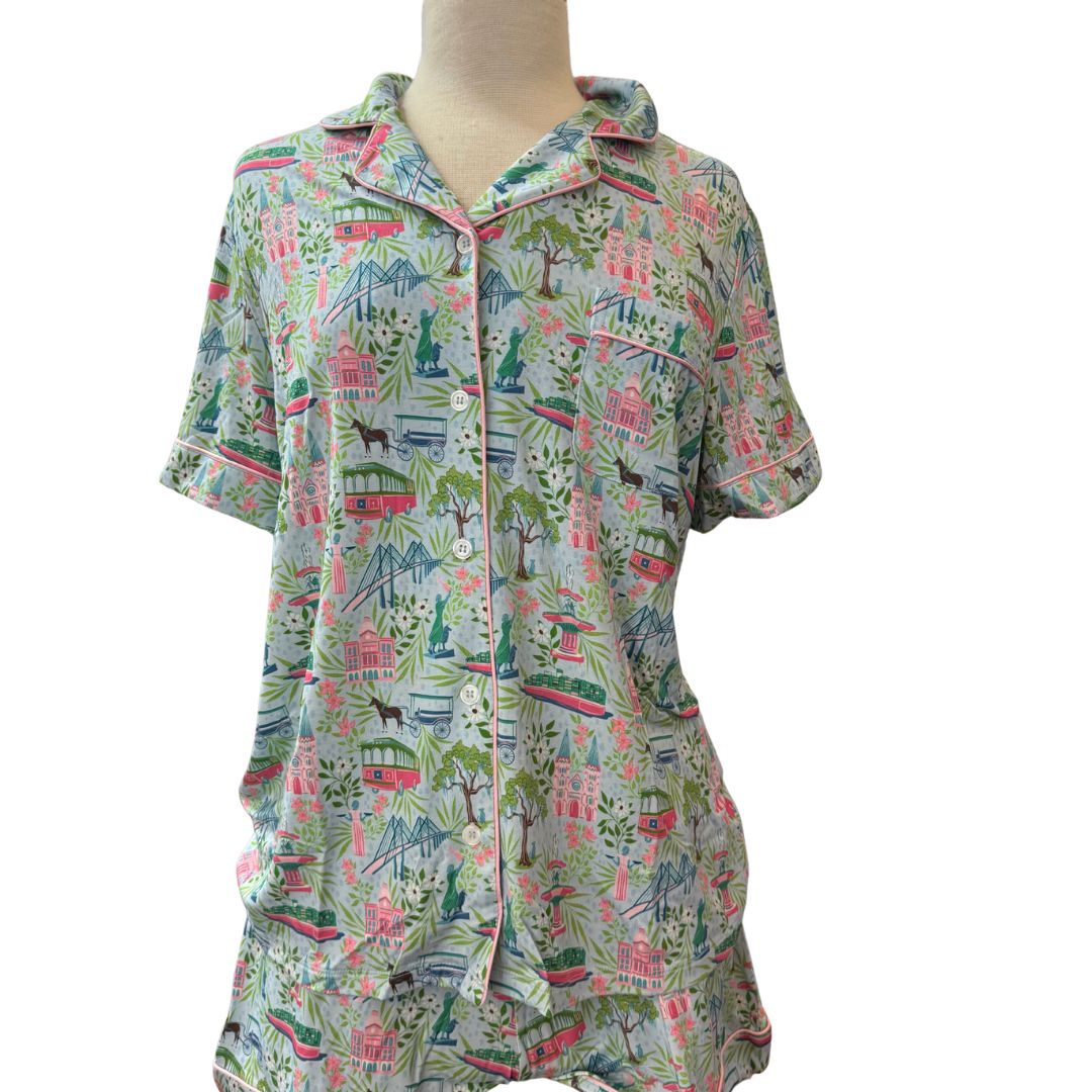 Savannah Print PJ Short Set