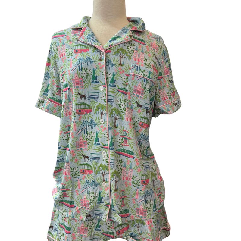 Savannah Print PJ Short Set