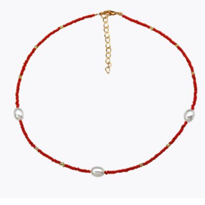 Wren Pearl &amp; Bead Necklace