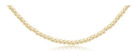15&quot; Choker Classic Gold 2mm Bead