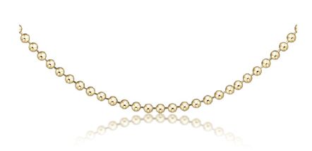 15&quot; Choker Classic Beaded Chain - Gold