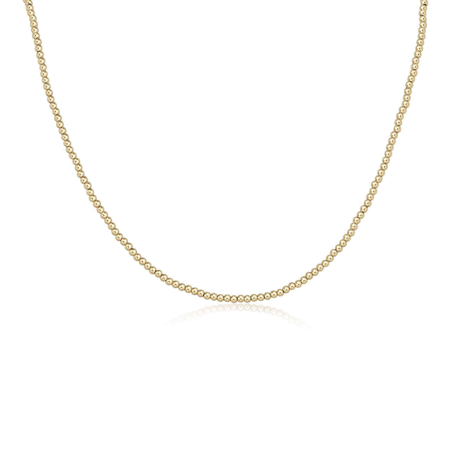 15&quot; Choker Classic Gold 2.5mm Bead