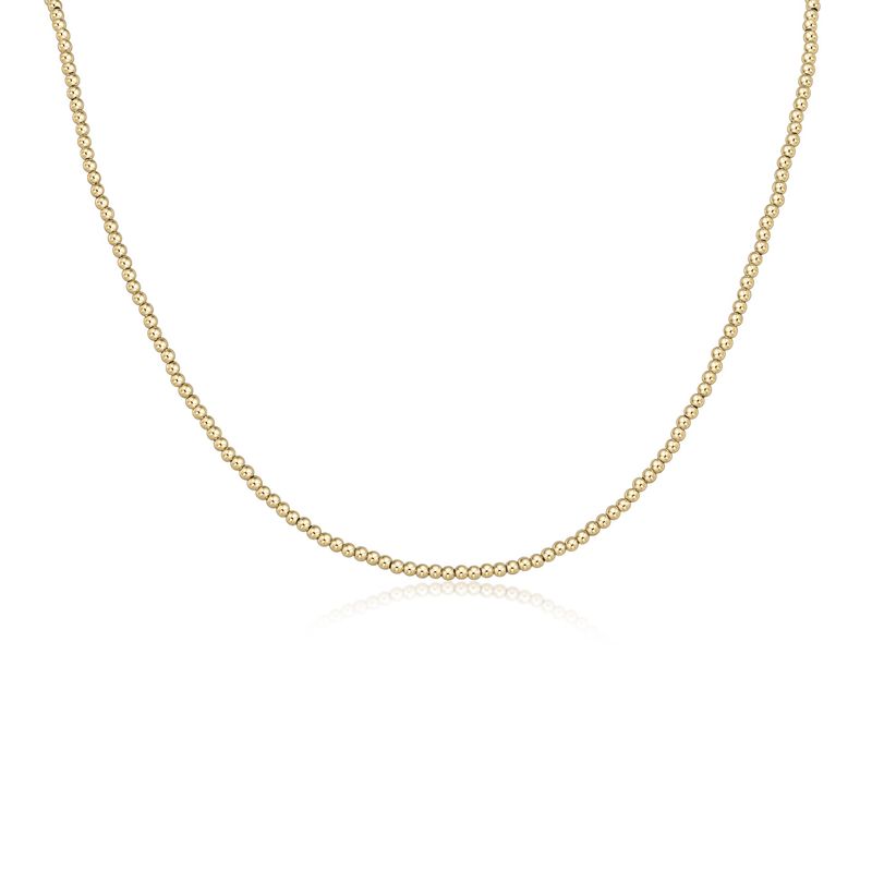 15&quot; Choker Classic Gold 2.5mm Bead