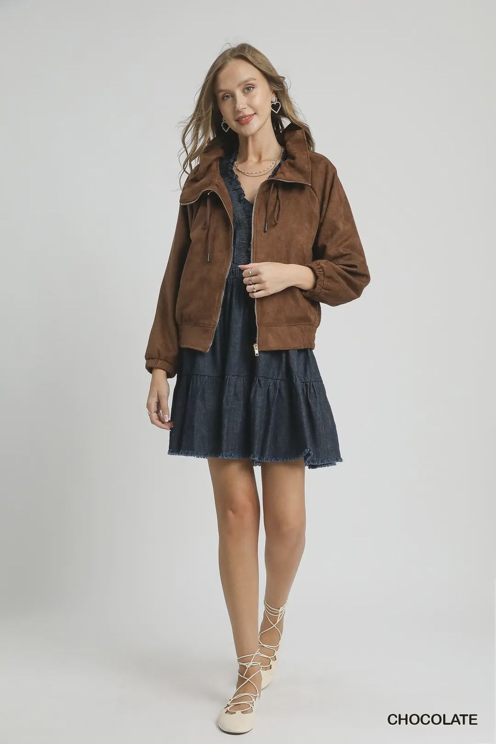 Umgee Brown Suede Jacket