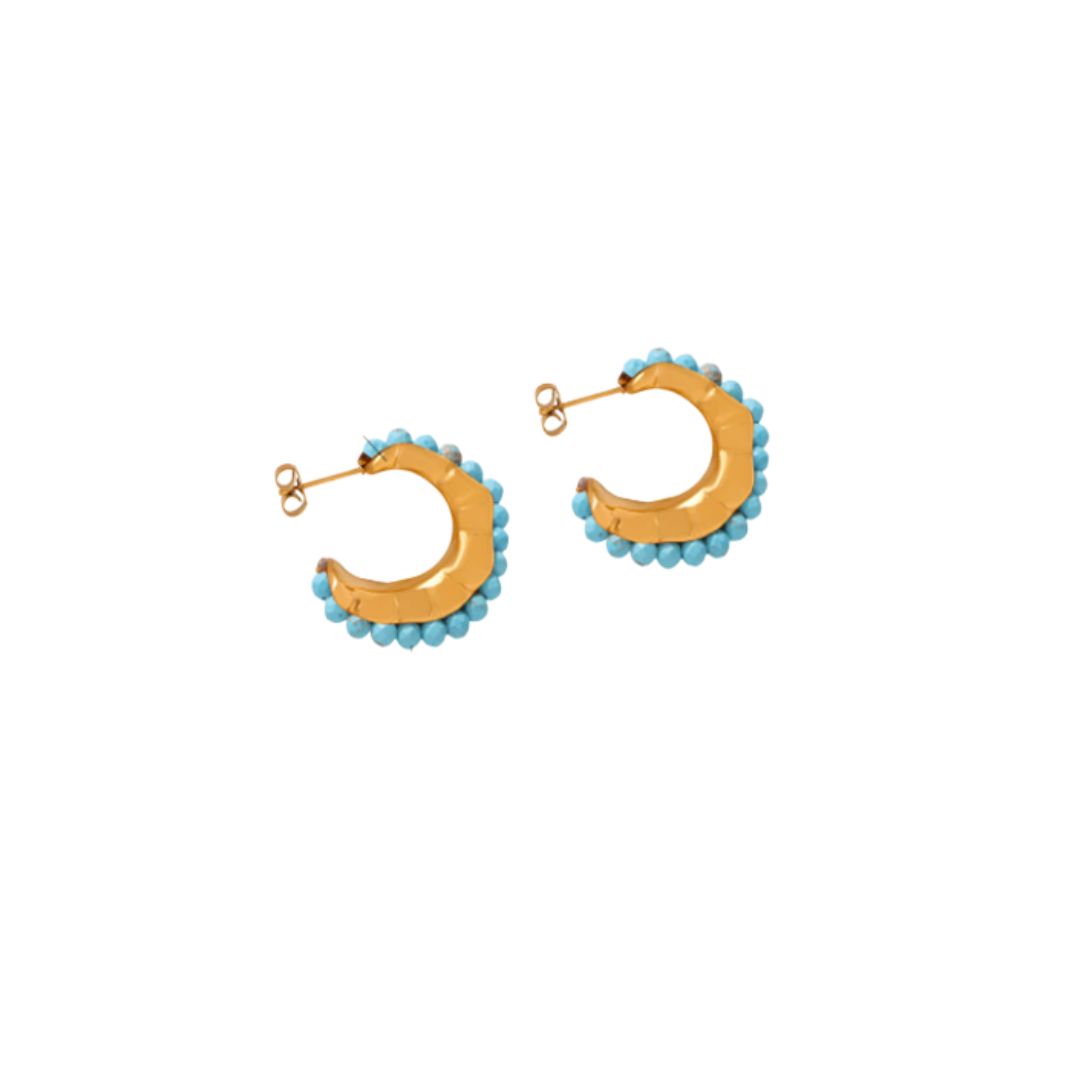 Billie Hoop, Color: Turquoise
