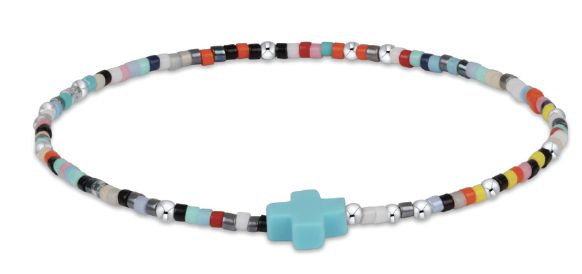 Hope Unwritten Sterling Signature Cross Bracelet - Hot Mess