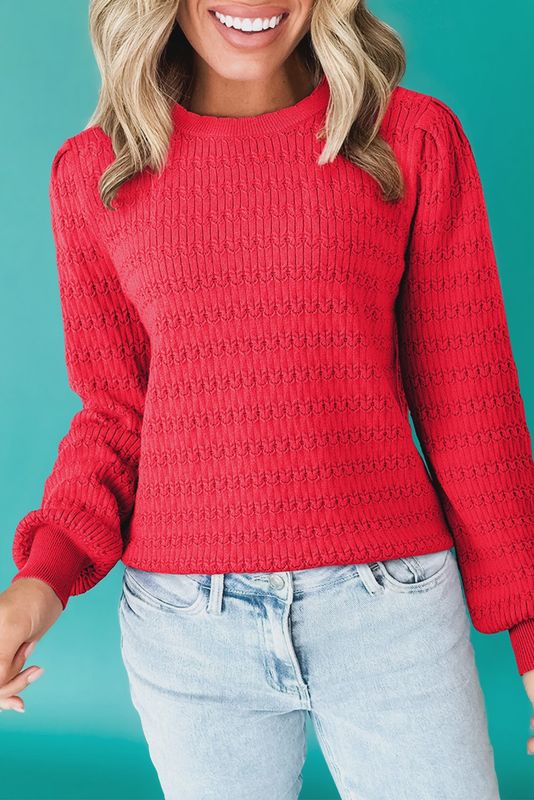 Red Crew Neck Sweater