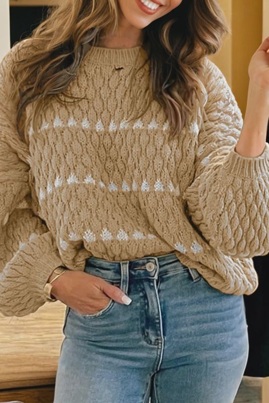Khaki Stripe Sweater