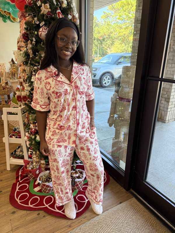Savannah Christmas Toile PJ Set