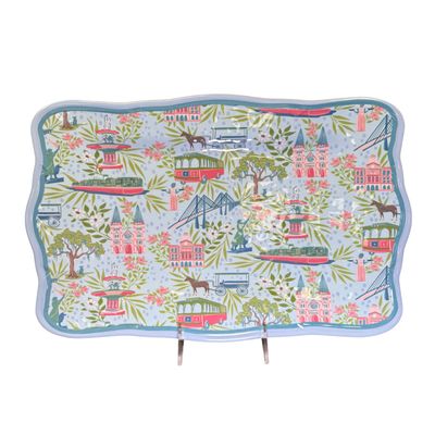 Savannah Print Melamine Tray