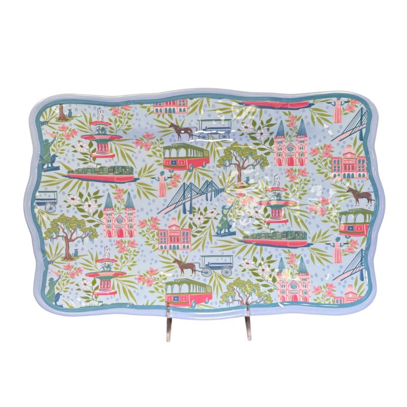 Savannah Print Melamine Tray