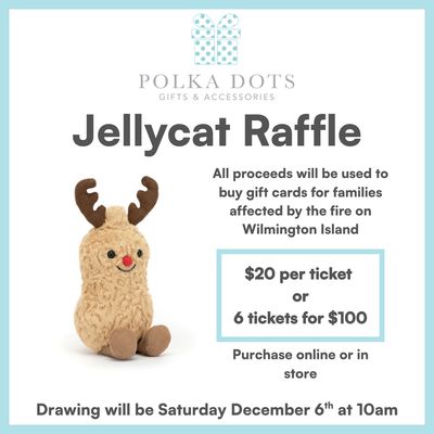 Jellycat Raffle to Benefit Fire Victims