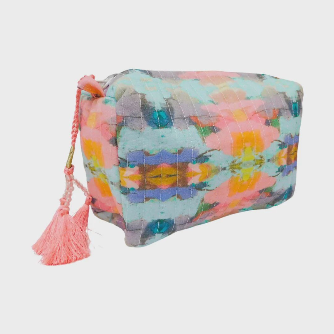 Laura Park Small Cosmetic Bag, Pattern: Antigua Smile