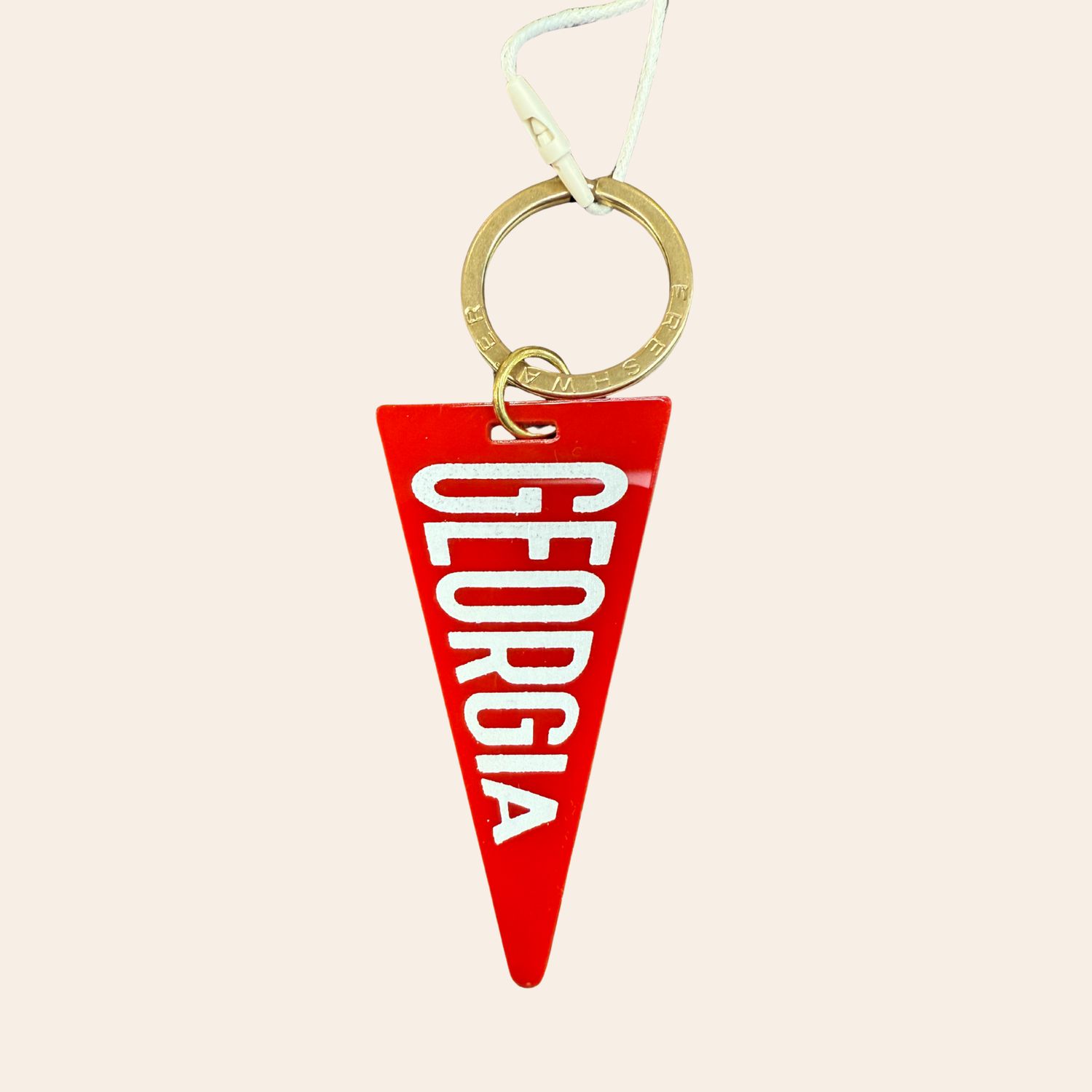 Freshwater Keychains, Style: Pennant Flag Georgia