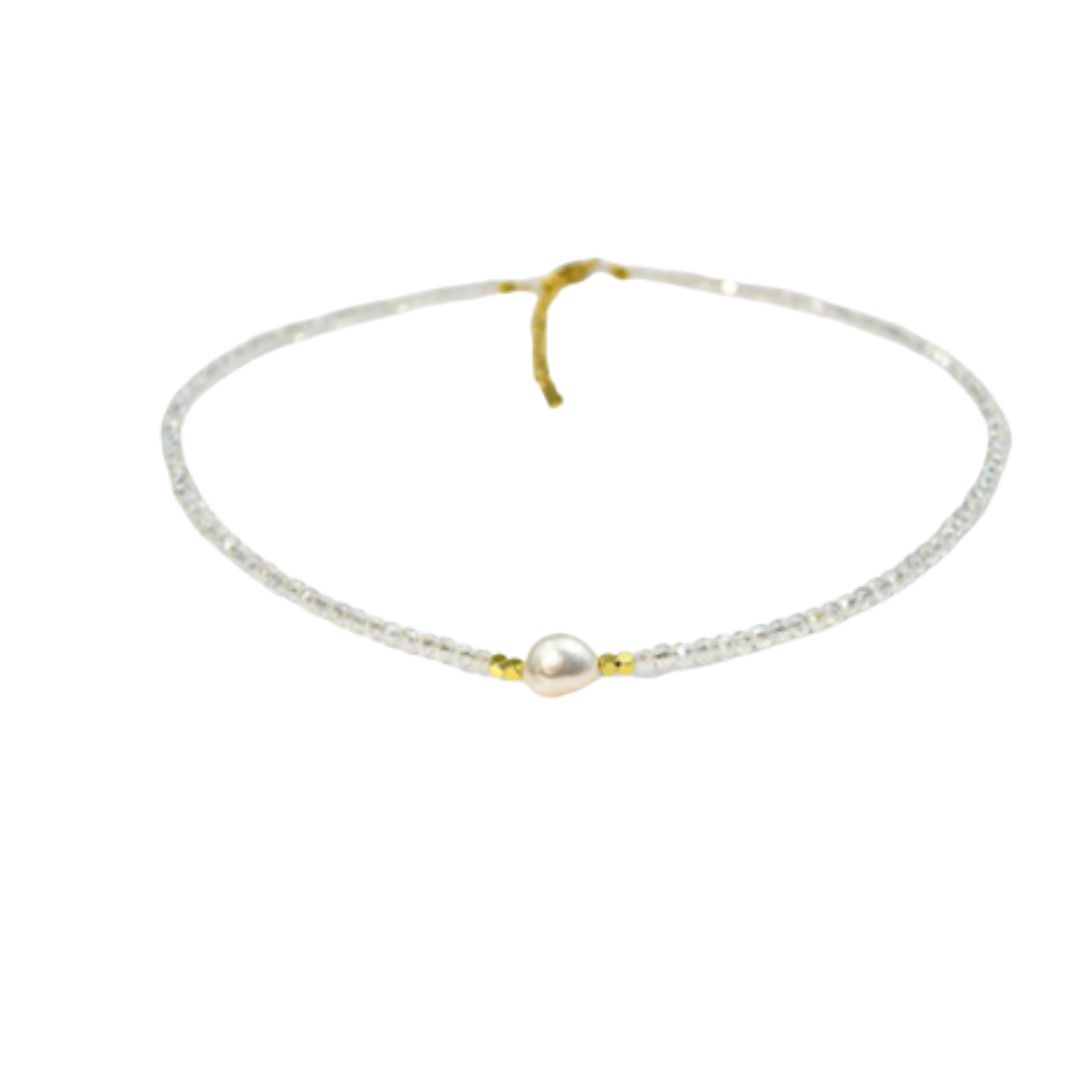Ardsley Beaded Necklace, Color: Clear