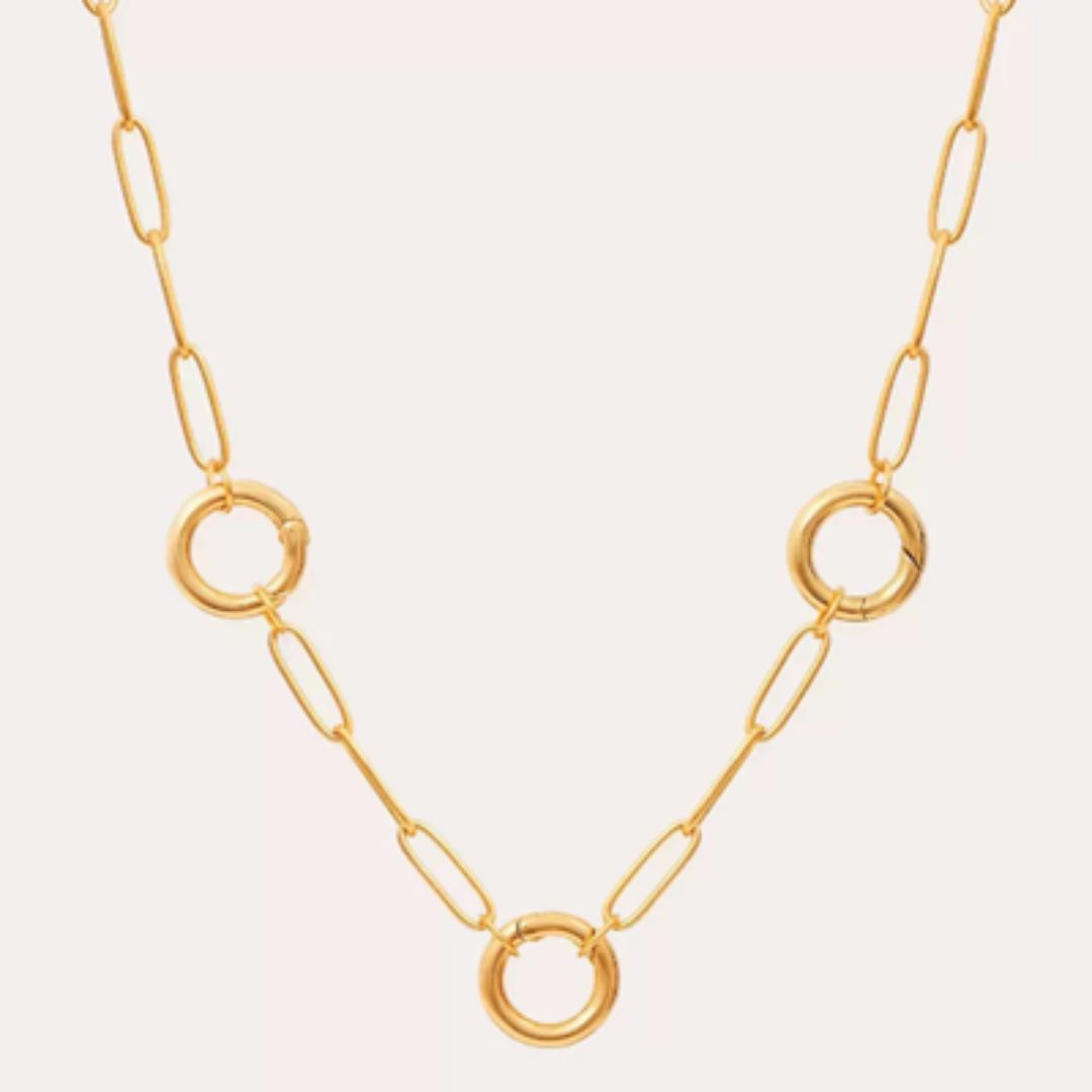 Lilly Charm Base, Style: Paper Clip Chain