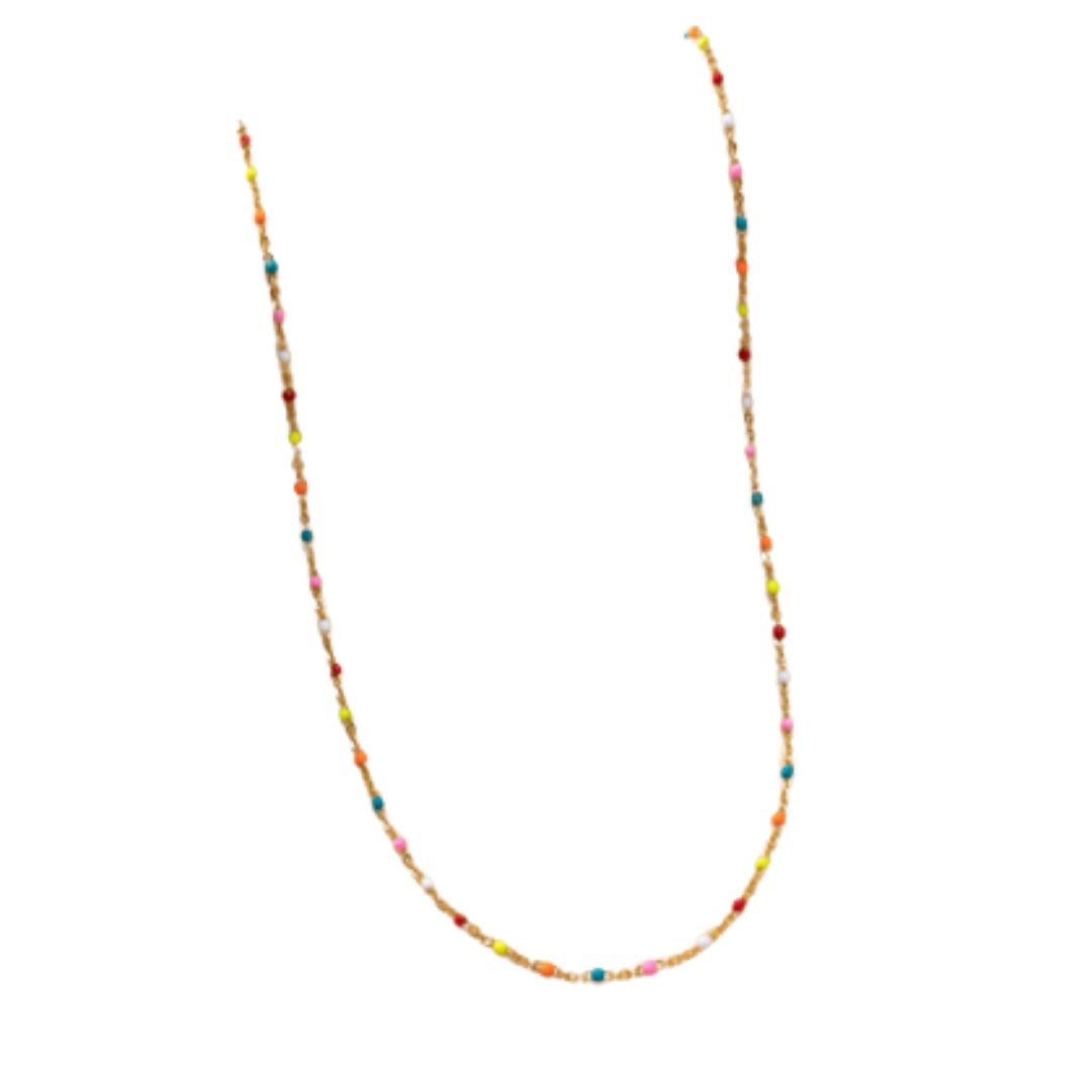 Tabitha Micro Bead Necklace, Color: Multi