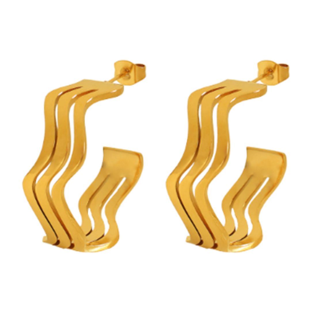 Windsor Hoop, Color: Gold