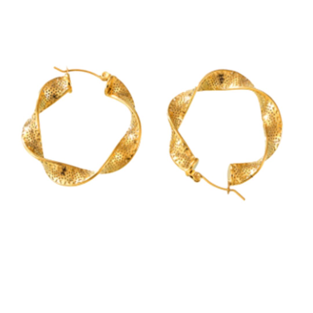Waverly Hoop, Color: Gold