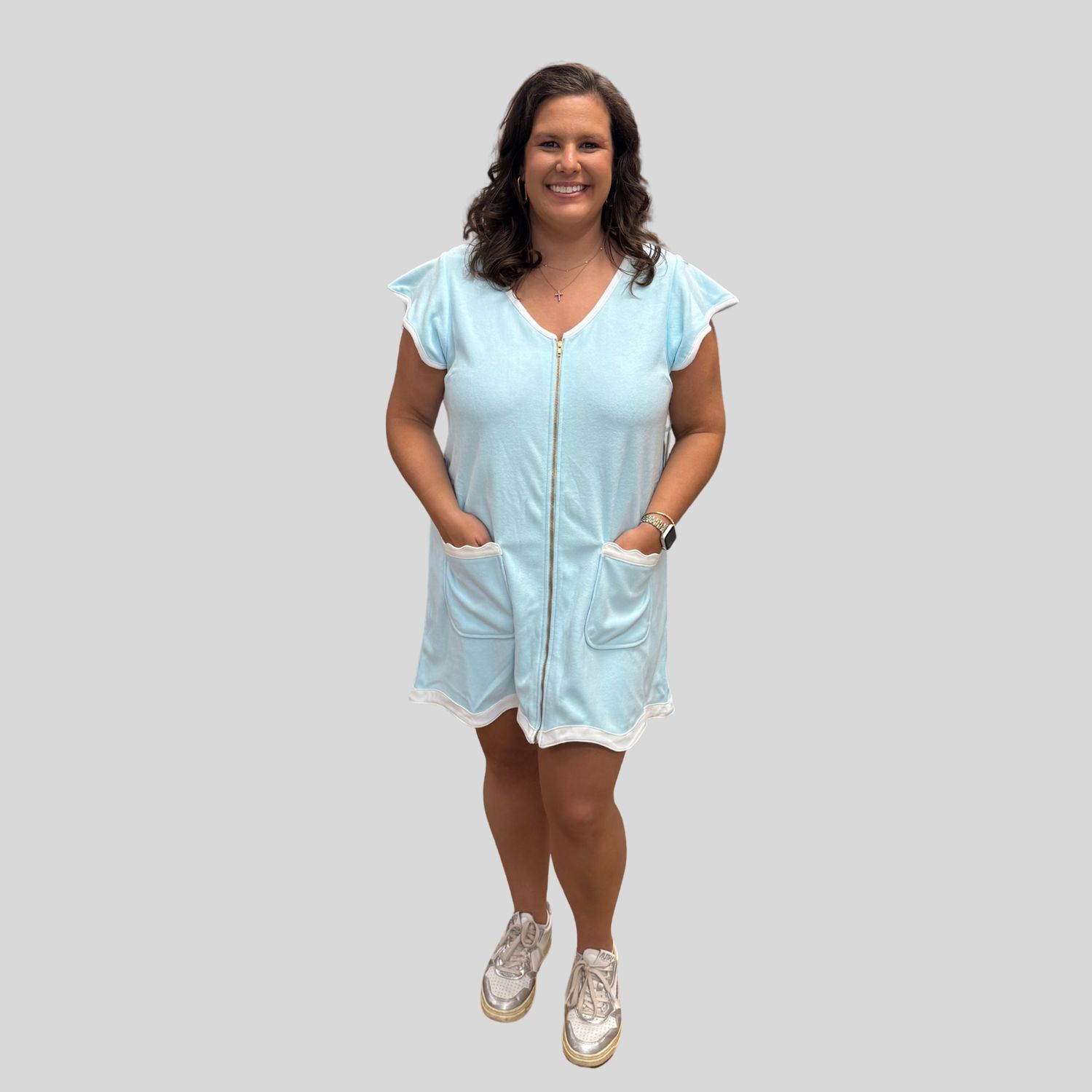 beach, bath and beyond robe, Color: Blue, Size: Small