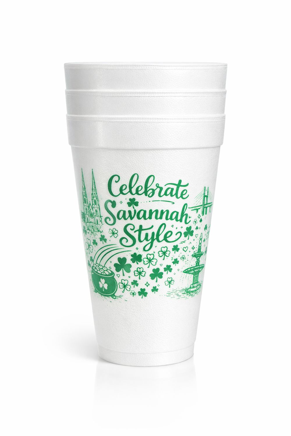 Celebrate Savannah Style Cups, type: Styrofoam