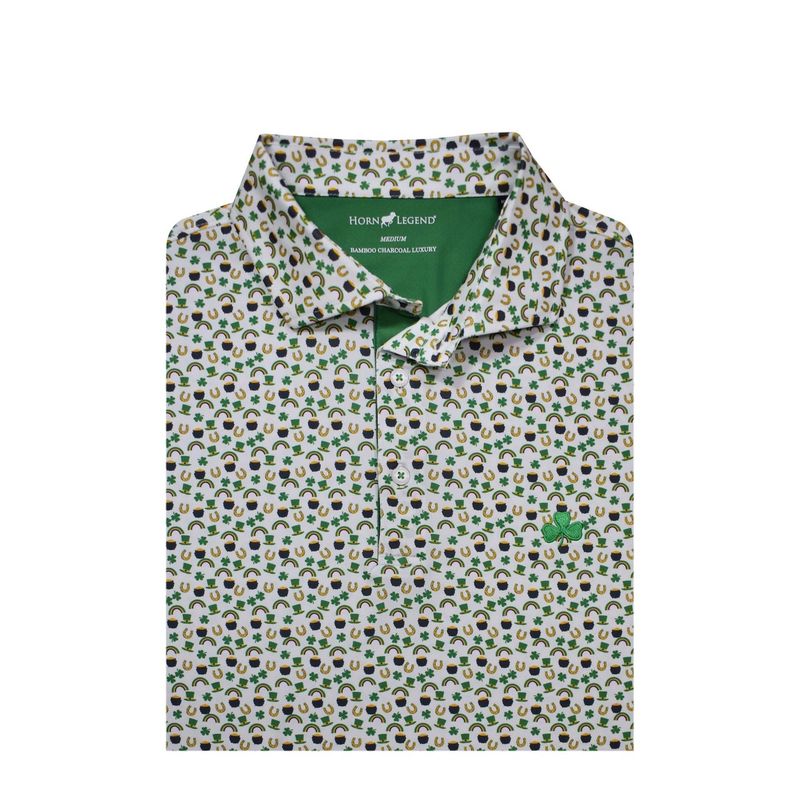 Horn Legend Mens St Patricks Day Polo