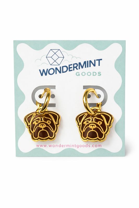 Wondermint Bulldog Earrings