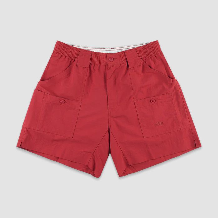 Aftco Fishing Shorts - True Red