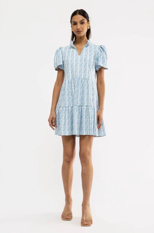 Smith &amp; Quinn Navy Dress in Marigold Twist