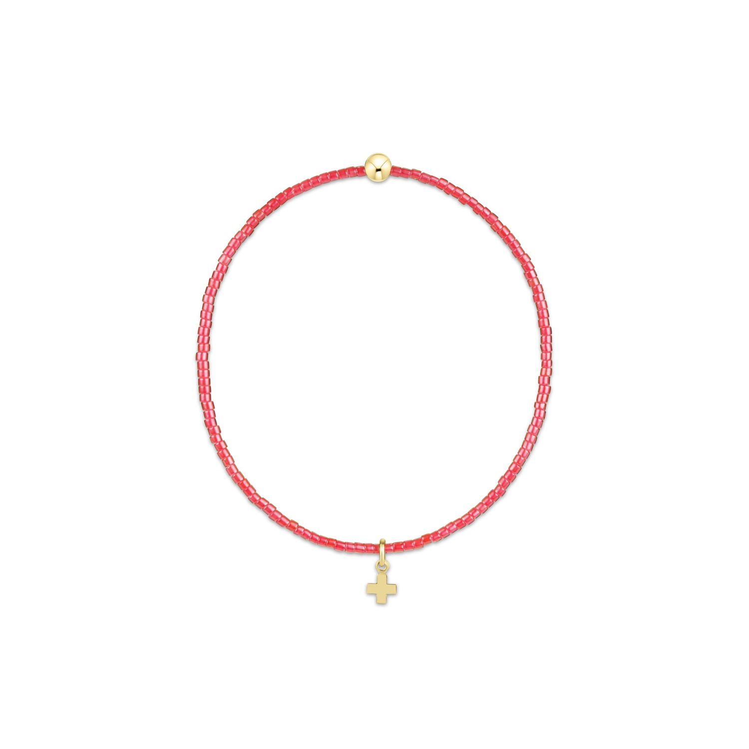 Hope Classic Sherbert Bracelet - Signature Cross Small Gold Charm