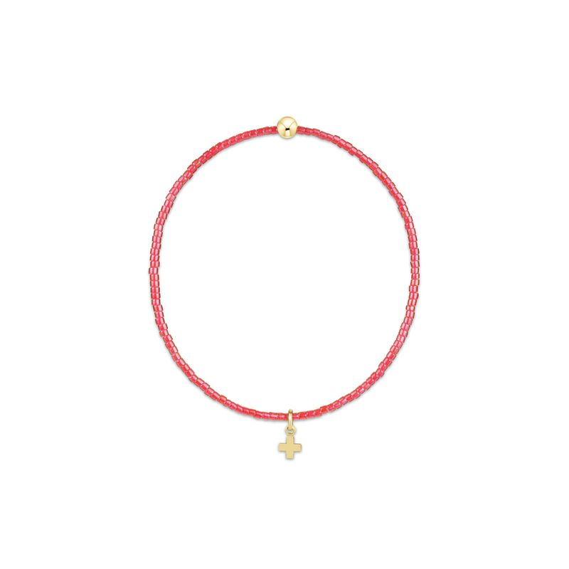 Hope Classic Sherbert Bracelet - Signature Cross Small Gold Charm