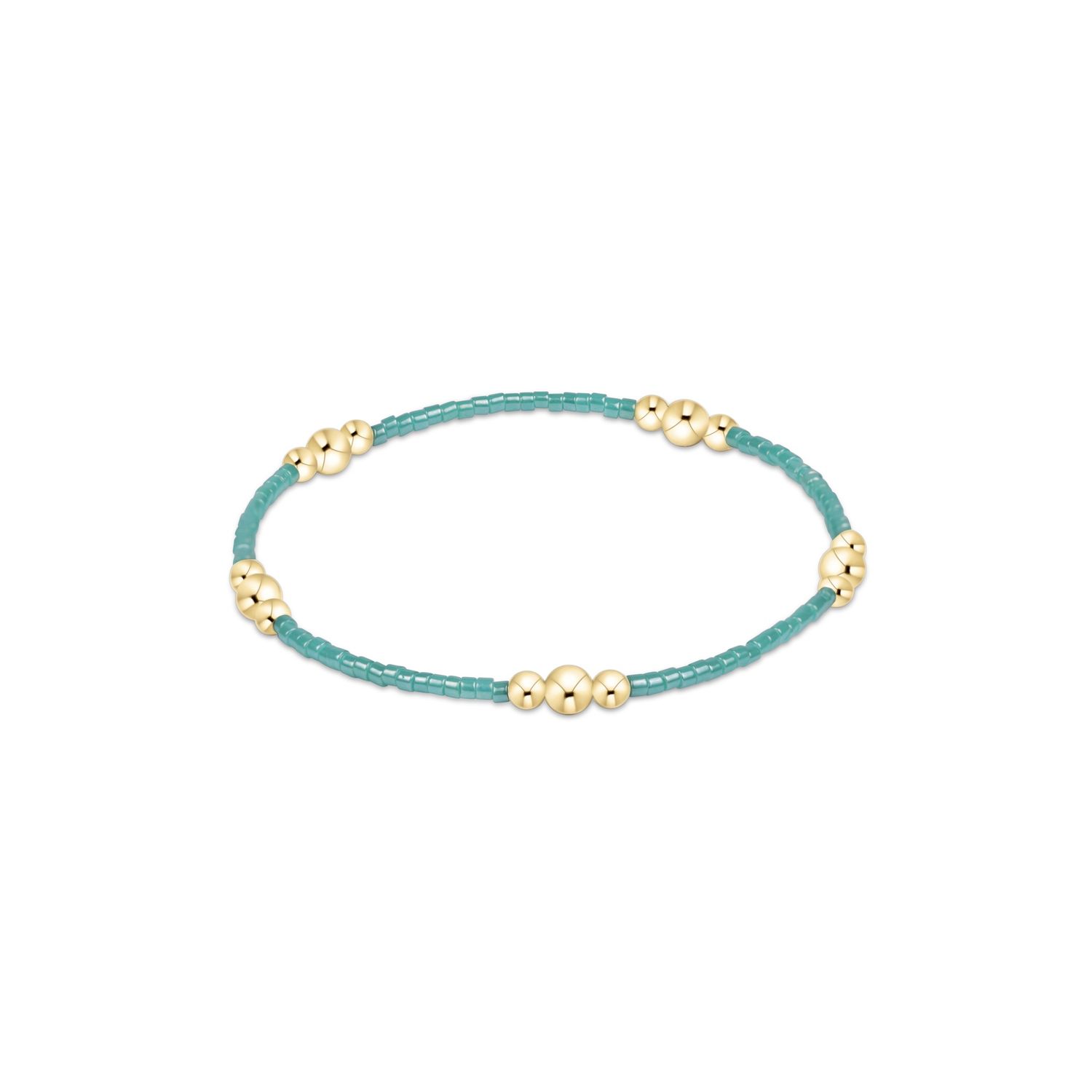 Hope Purpose Gold Bracelet - Sea Glass